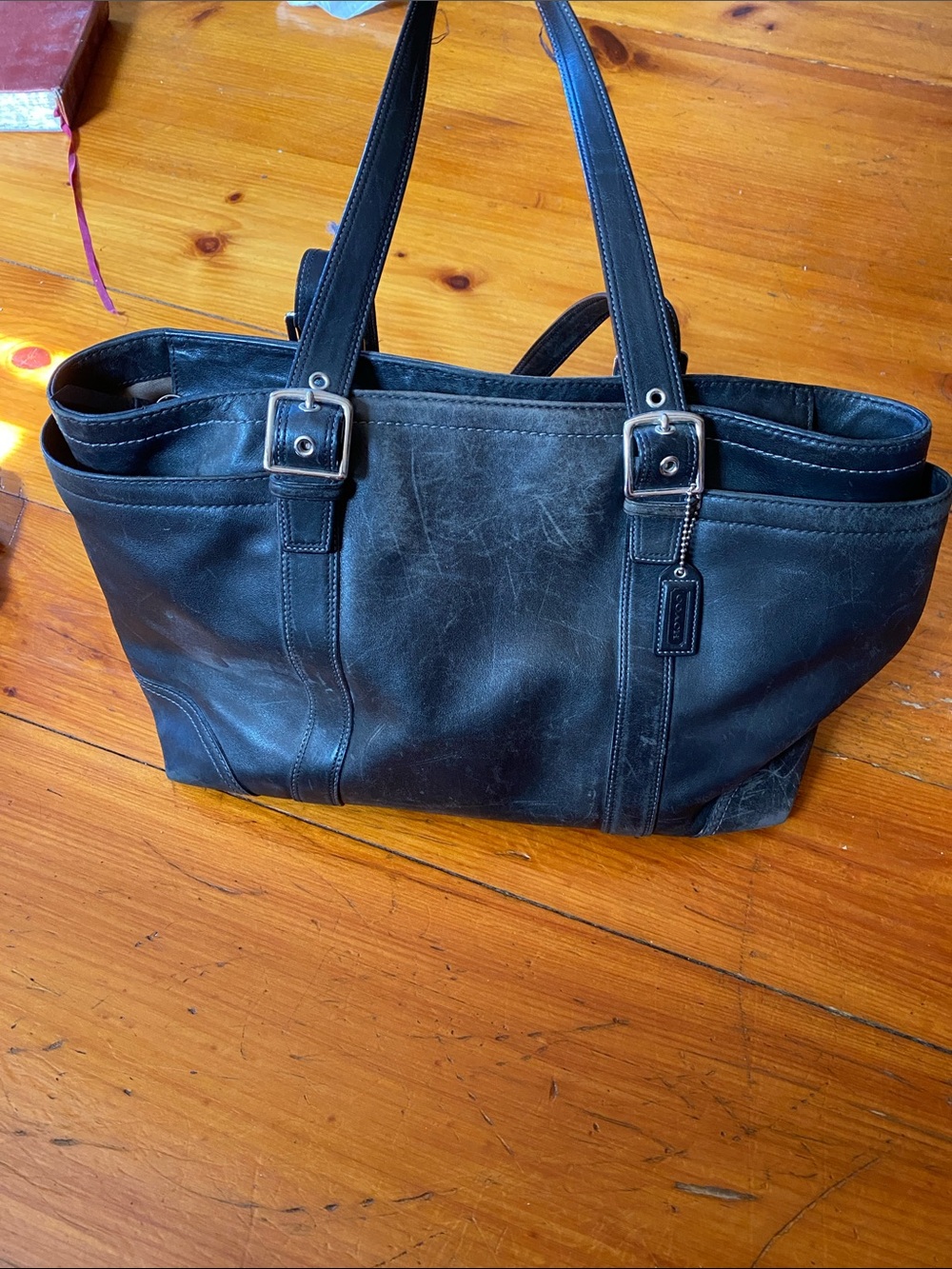 Coach Black Leather tote bag